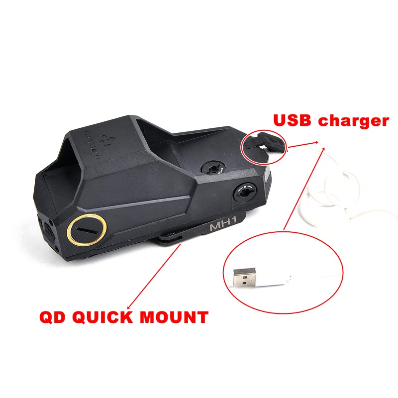 MH1 Red Dot Sight Reflex Largest Field With QD quick detach BK